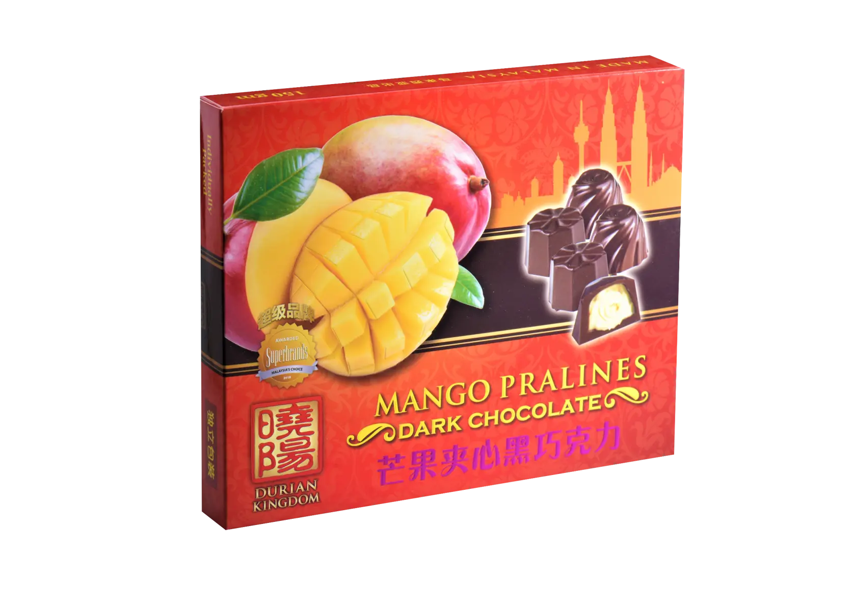 Mango Pralines Dark Chocolate (24pcs / 150g)